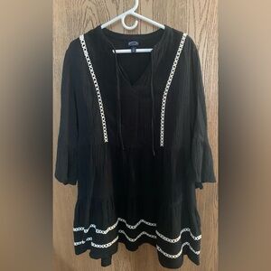 Elegant Black Women's Mini Dress